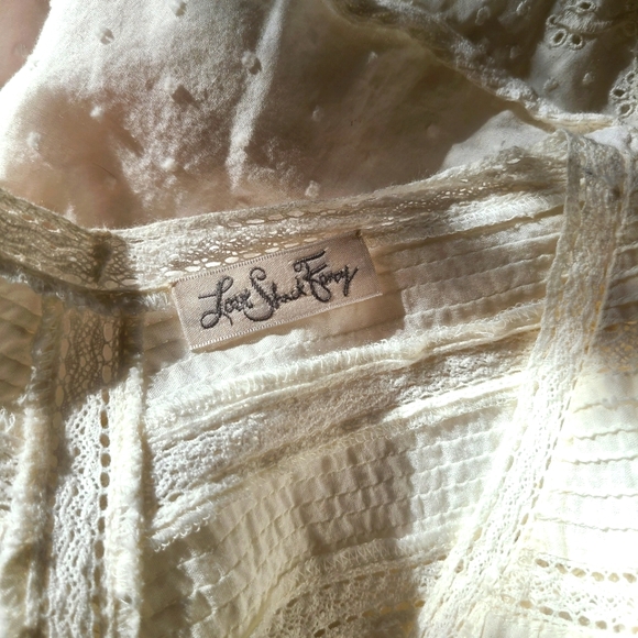 LoveShackFancy White Ruffled Blouse - Picture 3 of 5